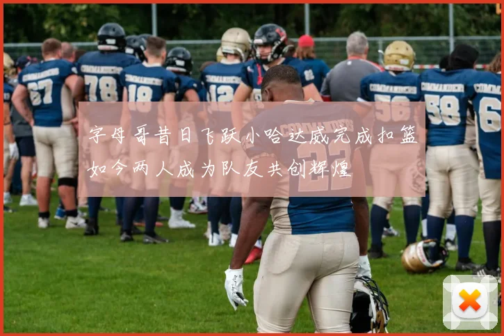 字母哥昔日飞跃小哈达威完成扣篮如今两人成为队友共创辉煌